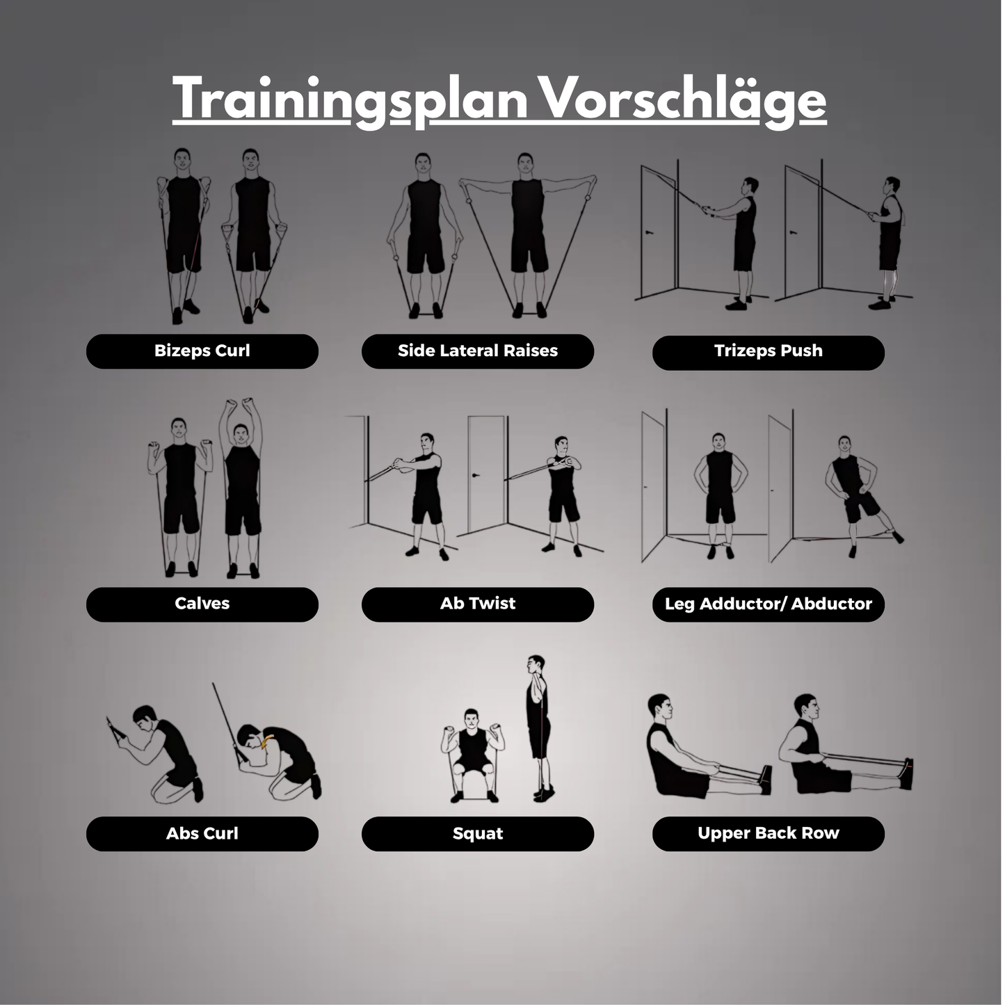 PowerBand Pro Set - Das Komplettsystem für dein Heimtraining