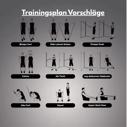 PowerBand Pro Set - Das Komplettsystem für dein Heimtraining